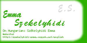 emma szekelyhidi business card
